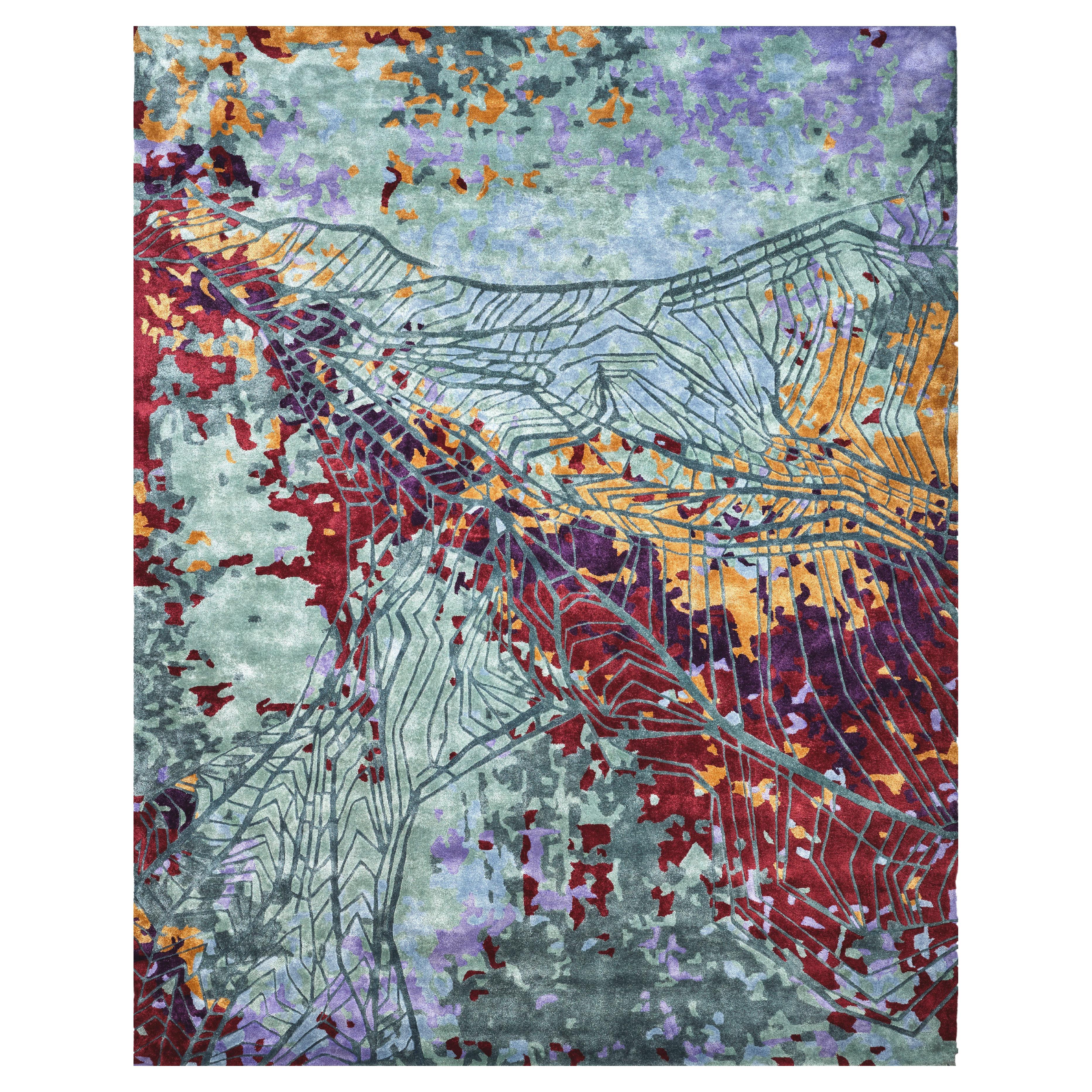 PERU Rainbow of Cusco Hand Tufted Modern Rug, One Love Collection By