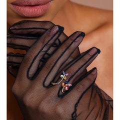 Rainbow Sapphire And Diamond 0.85ct Ring