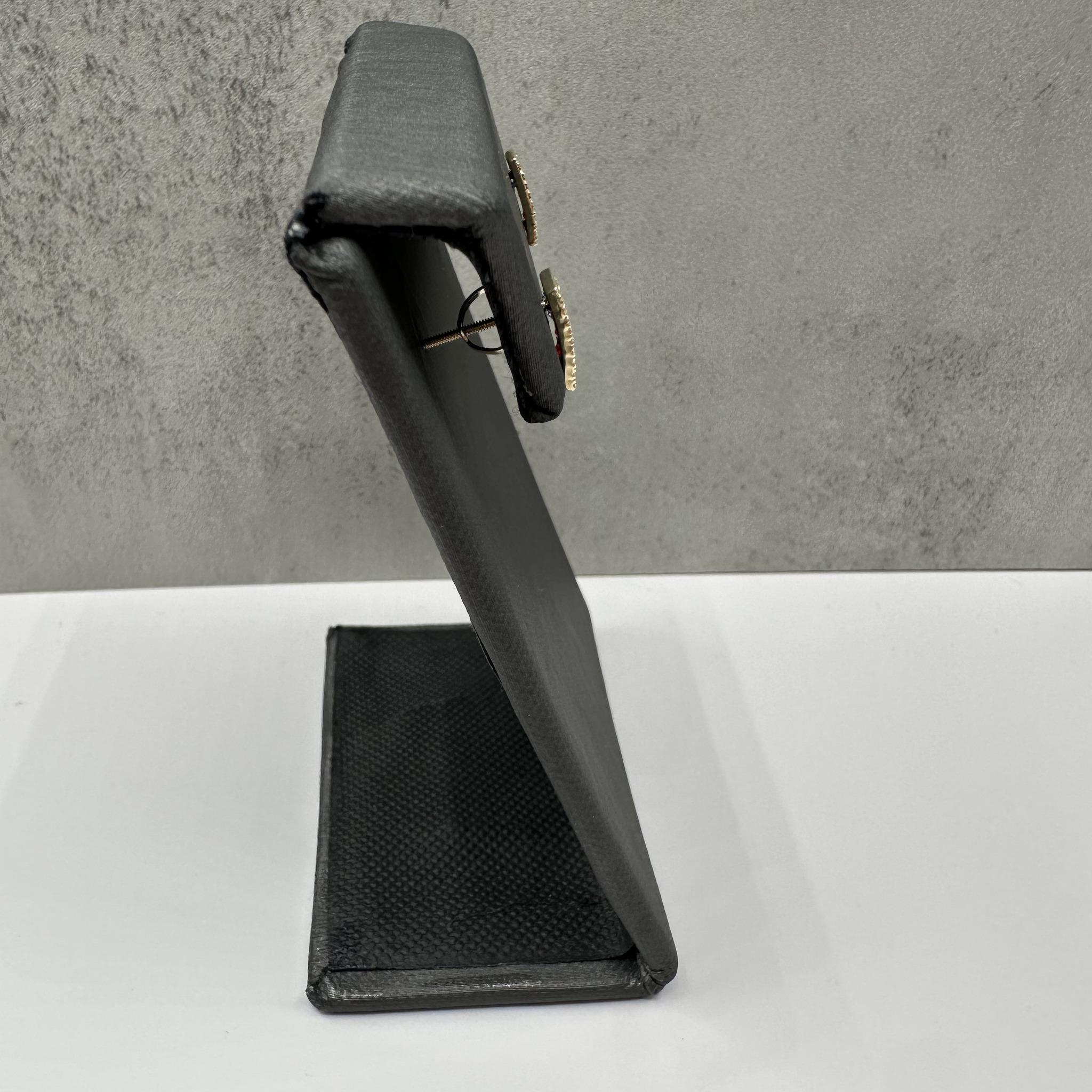 Taglio princess Orecchini con zaffiro e diamante in oro giallo 10kt - 0,20ctw, nuovi in vendita