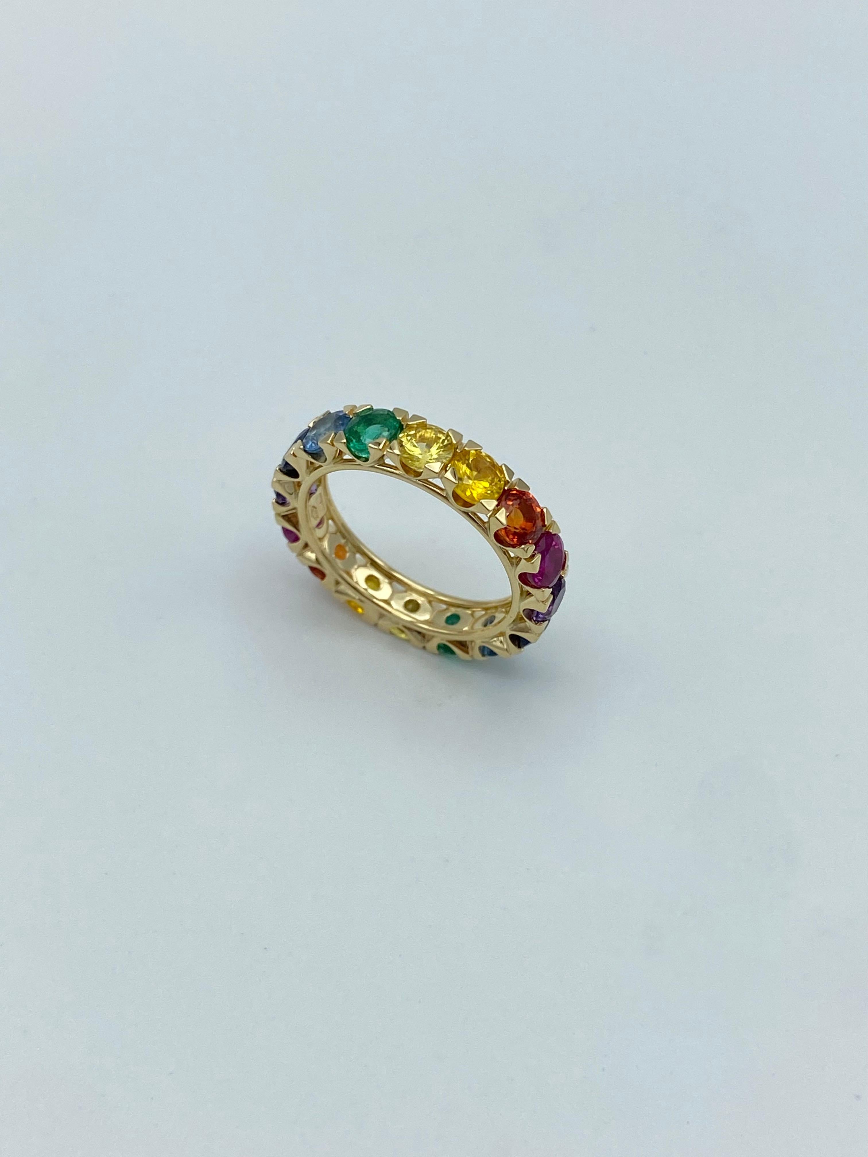 rainbow sapphire stone