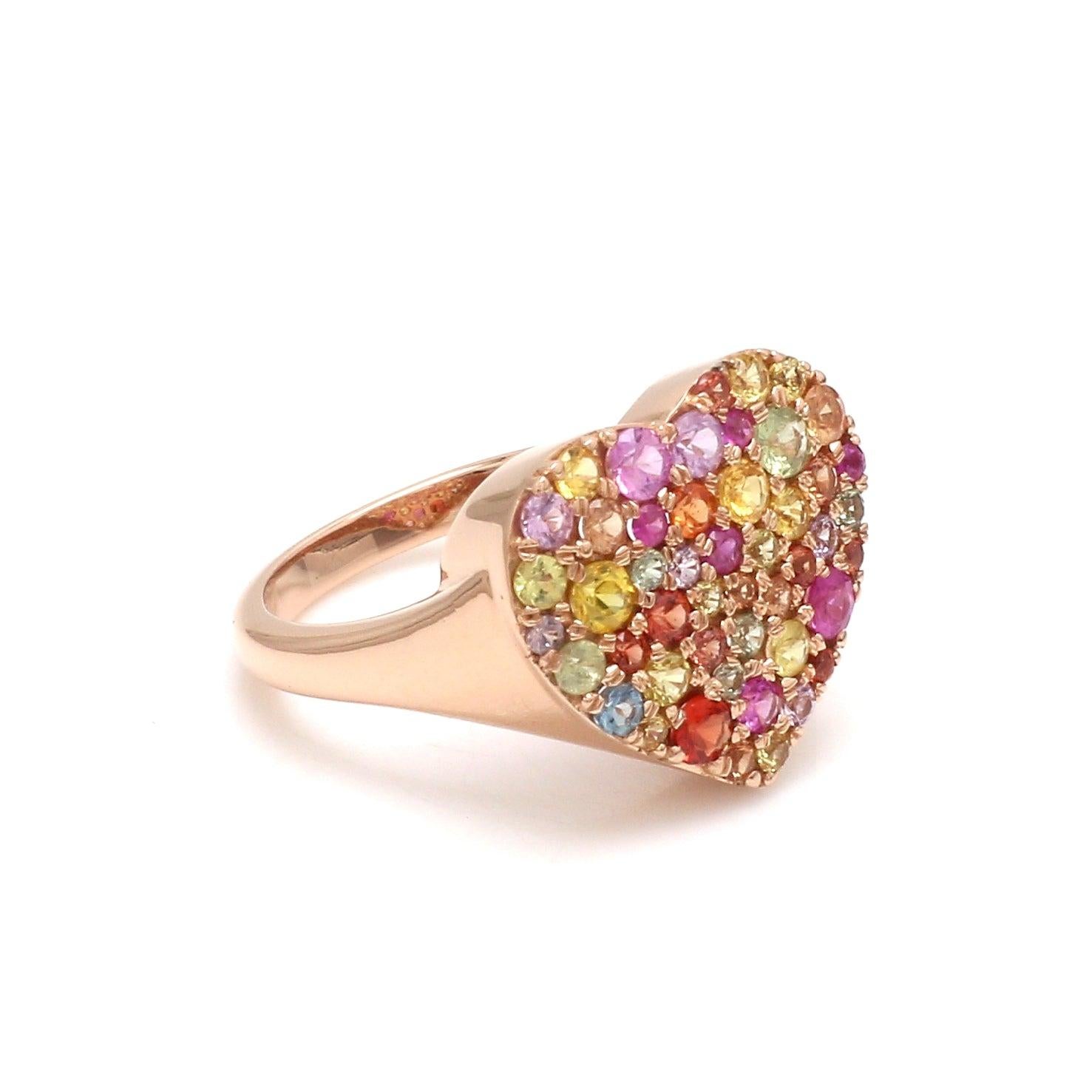 Gemstone : Rainbow Sapphire 
Type : Natural
Shape : Round
Stone Size : 1.50MM - 2.00MM
Weight : 1.04 Carats
Metal : Gold
Setting : Pave Setting

This is a Brand new Piece

. Its very hard to capture the true color and luster of the stone, I have