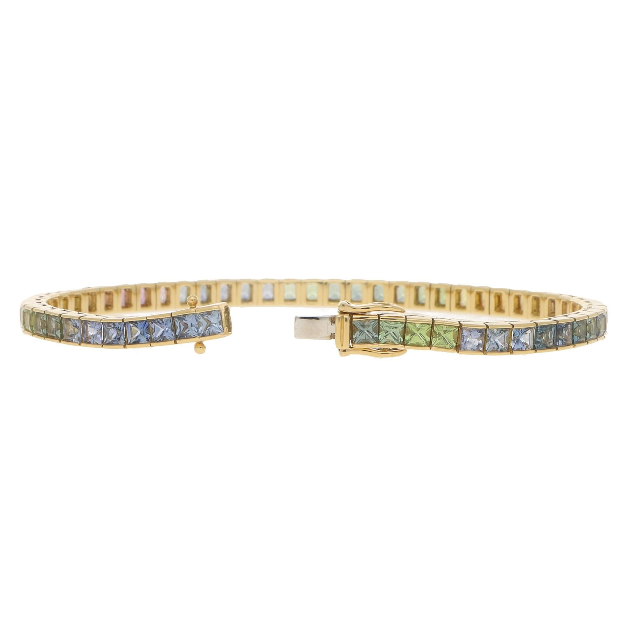 rainbow sapphire bracelet