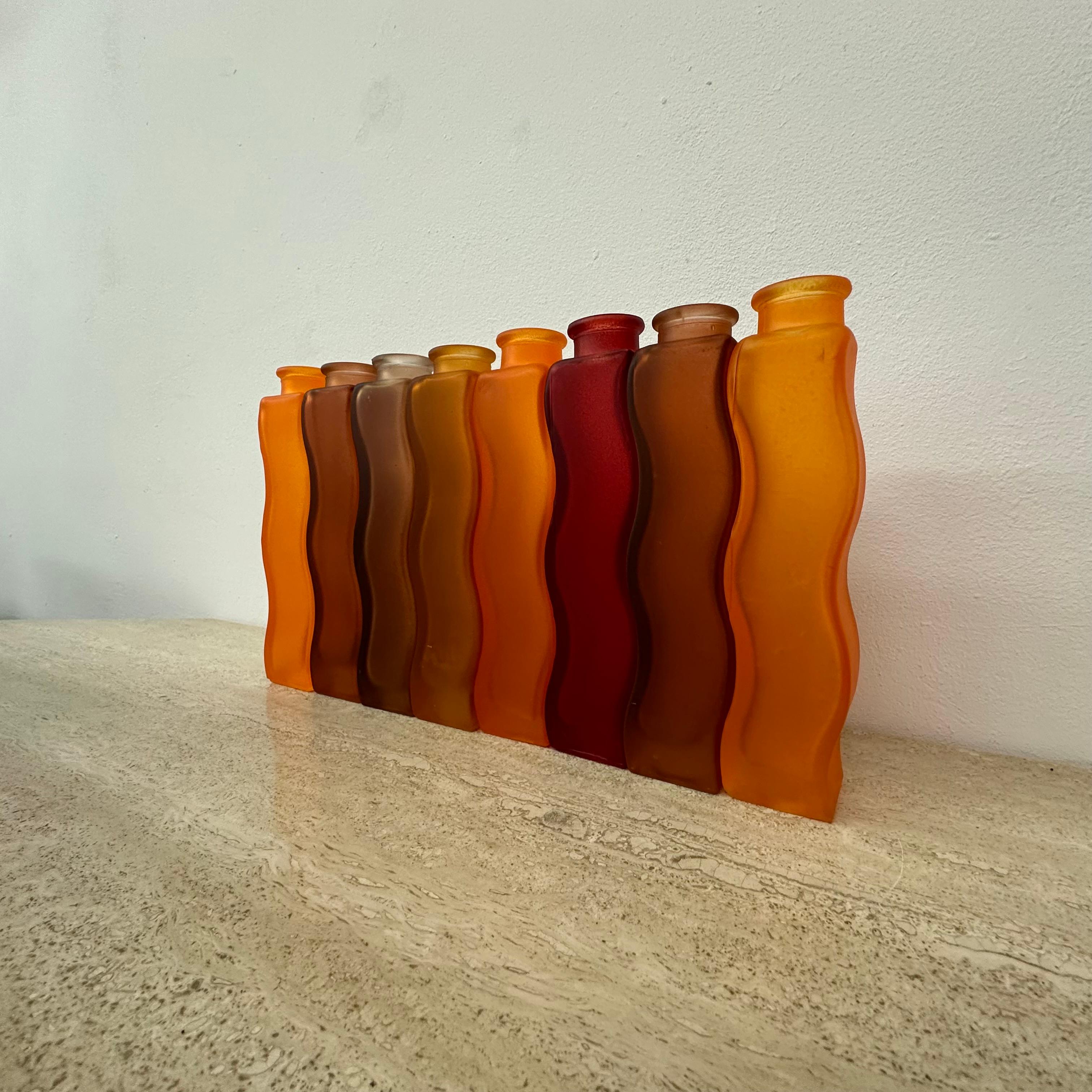 Set di 8 vasi vintage Ikea Wave Squiggle Skämt, anni '90 In condizioni buone a Delft, NL