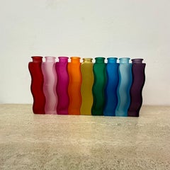 Juego de 9 jarrones Vintage Ikea Wave Squiggle Skämt , 1990'S