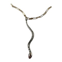 Collar Chakra Serpiente Arco Iris Diamante Blanco Zafiro Esmeralda J DAUPHIN