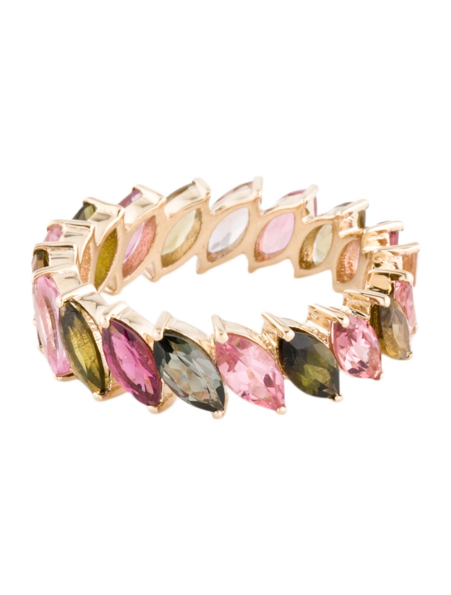 Elevate your style with our exquisite Rainbow Symphony Marquise Multi Tourmaline Ring from Jeweltique. A radiant celebration of vibrant hues and natural elegance, this ring is a testament to the beauty found in the harmony of a rainbow. Meticulously