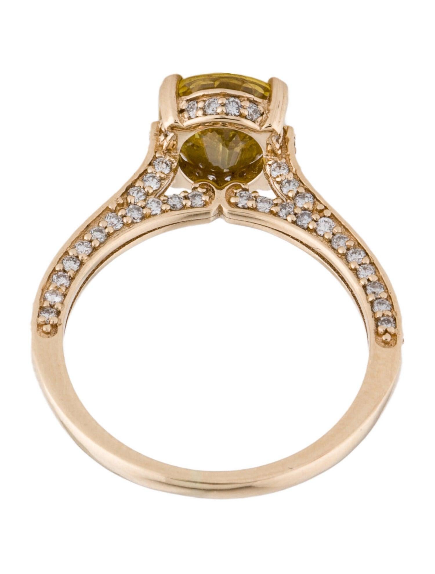 Superbe bague en saphir 14 carats et diamants - 2,19 ct - Taille 6,75  Bijoux de luxe Neuf - En vente à Holtsville, NY