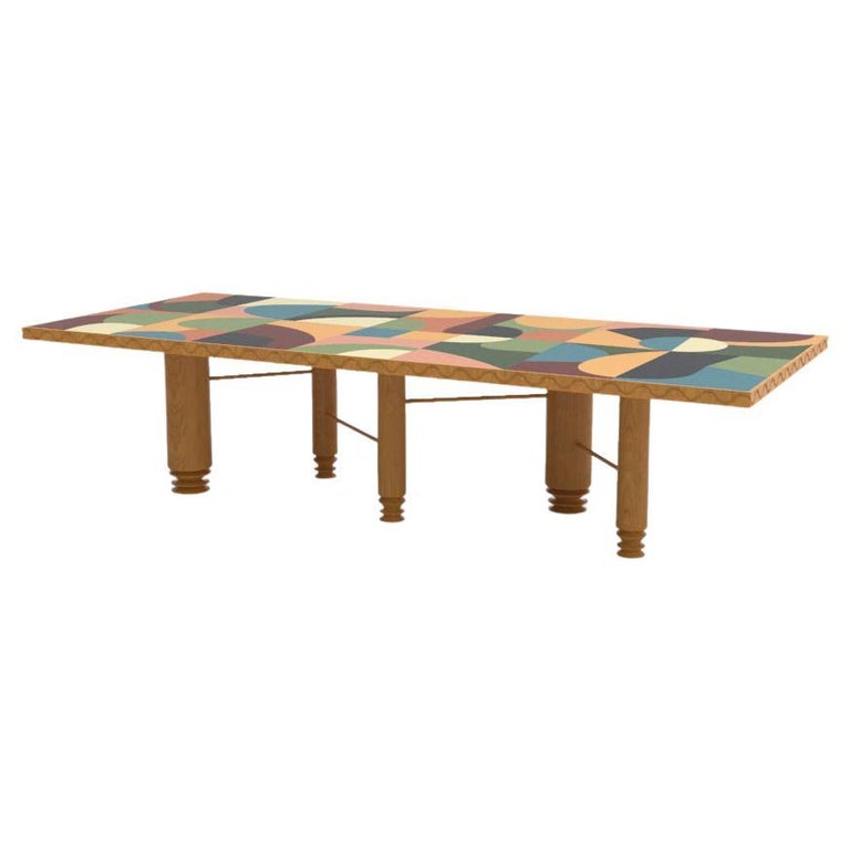 Rainbow Table For Sale at 1stDibs rainbow wood table, rainbow dining table, rainbow shaped
