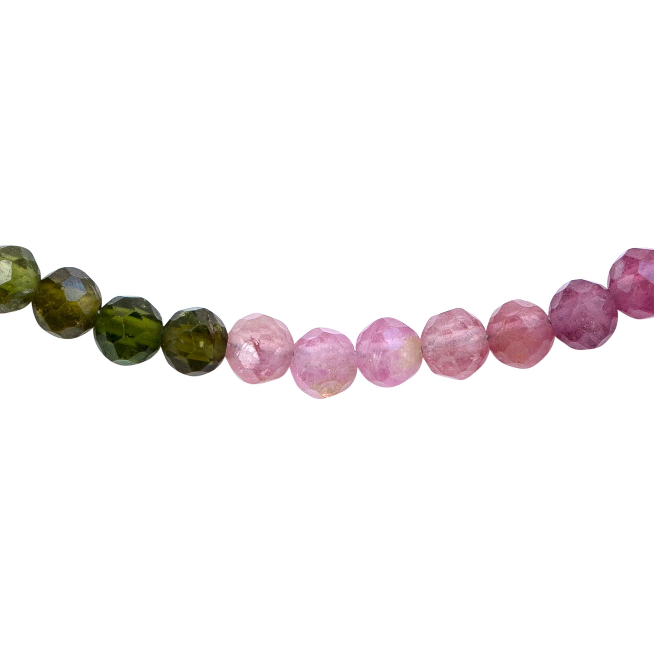 Bracciale con tormalina arcobaleno in oro 14K - by Bombyx House In condizioni Nuovo in vendita a Westport, CT