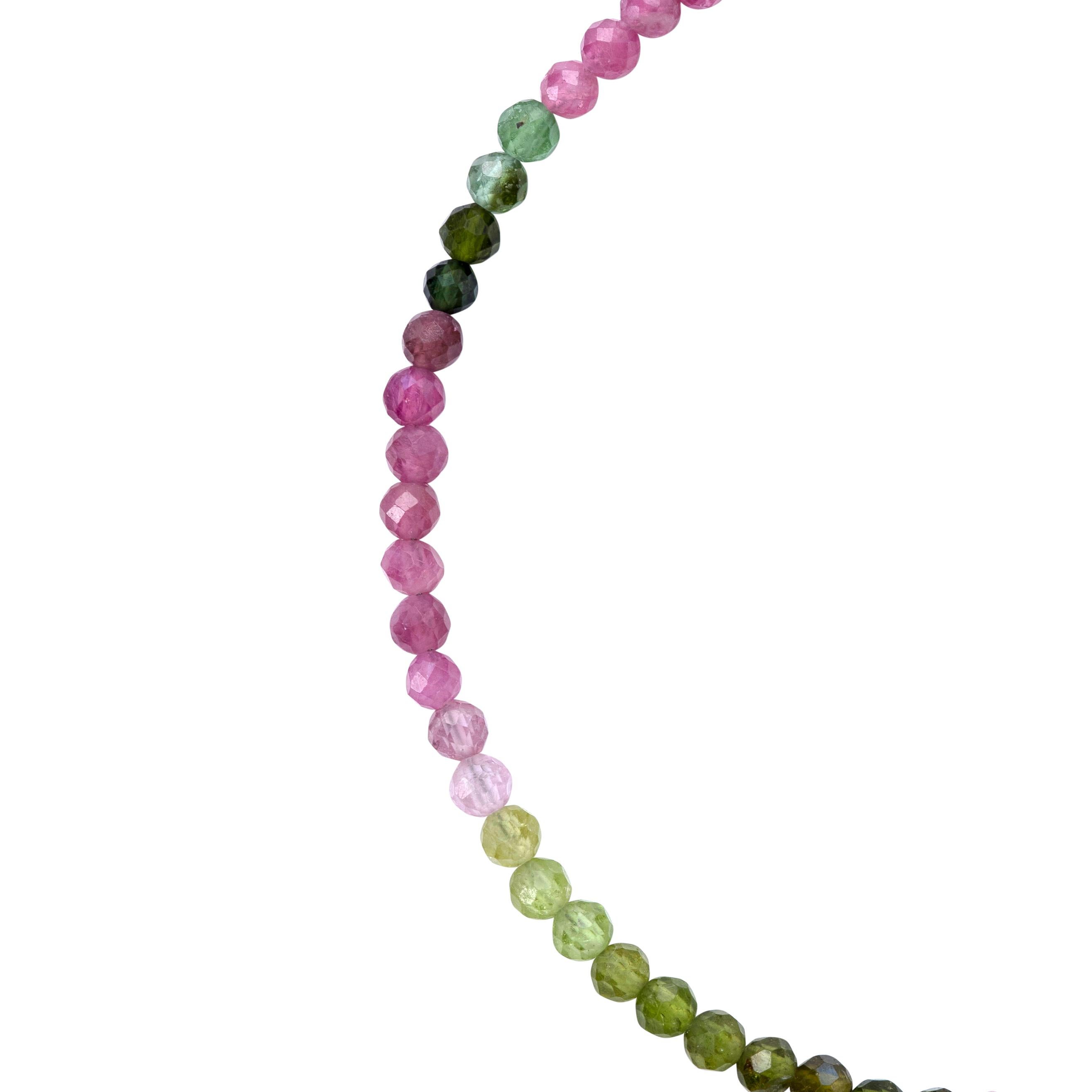 Bracciale con tormalina arcobaleno in oro 14K - by Bombyx House in vendita 1