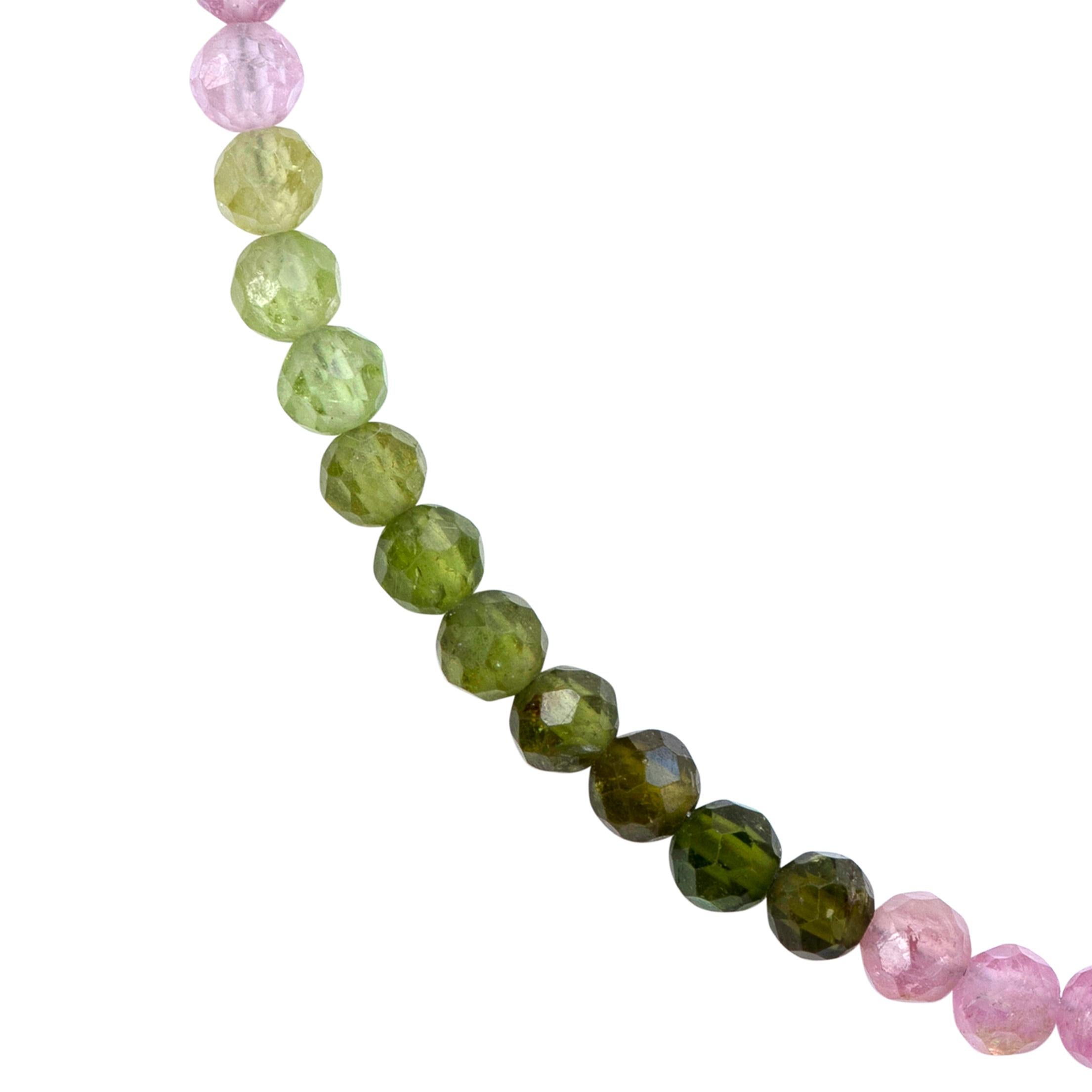 Bracciale con tormalina arcobaleno in oro 14K - by Bombyx House in vendita 3