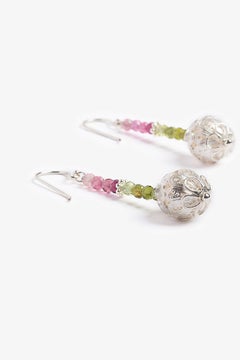 Rainbow Tourmaline Love Earrings