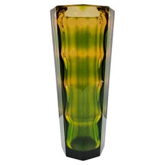 Vintage Rainbow Vase by Aknuny Astvatsaturyan for Leningrad Art Glass Factory, USSR 1960