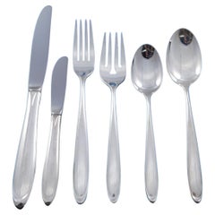 Raindrop by Lunt Sterling Silver Flatware Set for 8 Service 56 pieces