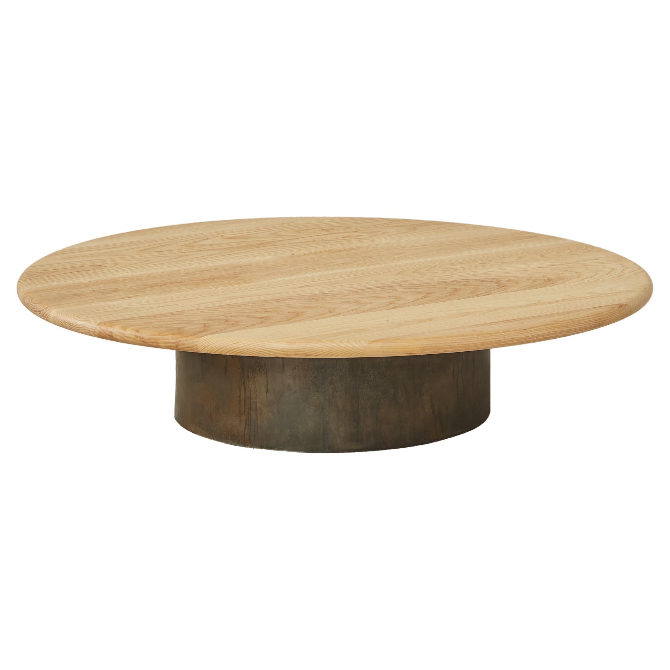 Raindrop Coffee Table, 1000, Ash / Patinated For Sale
