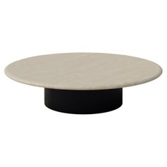 Table basse en forme de goutte d'eau, 1000, frêne/tabouret patiné