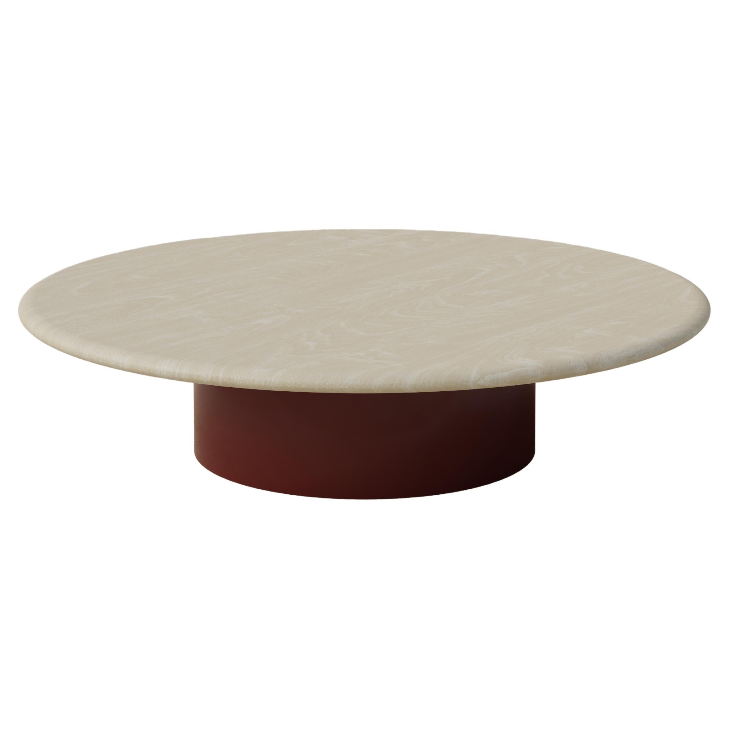 Raindrop Coffee Table, 1000, Ash / Terracotta