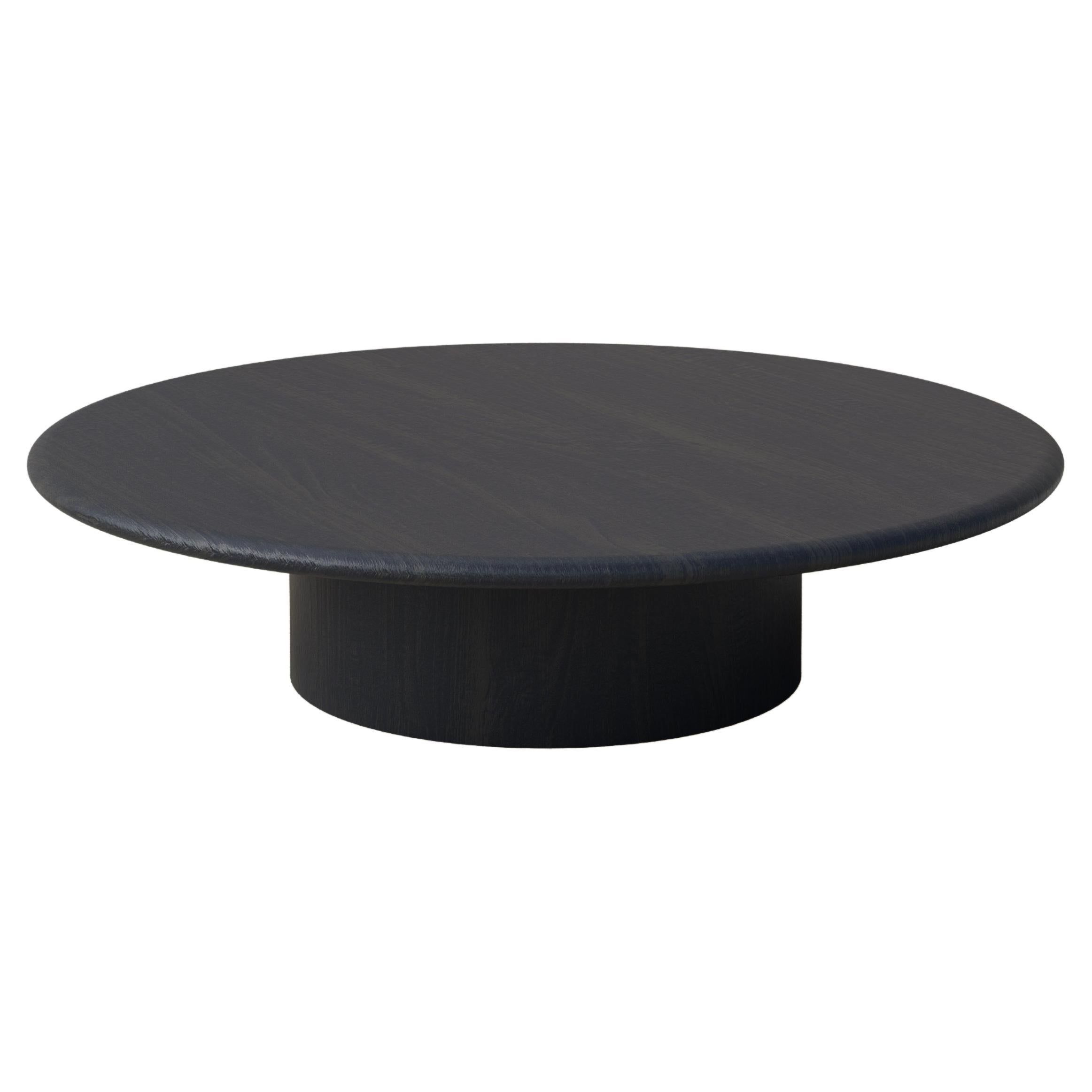 Table basse en forme de goutte d'eau, 1000, chêne noir / chêne noir