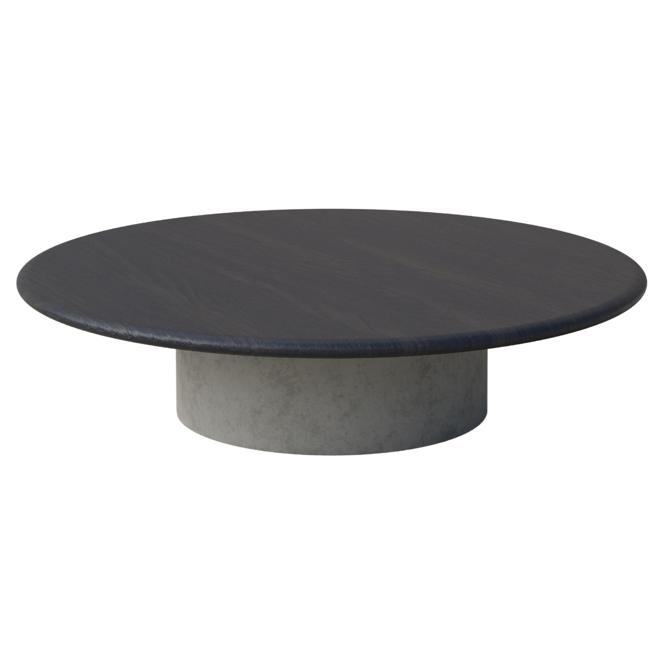Raindrop Coffee Table, 1000, Black Oak / Microcrete For Sale