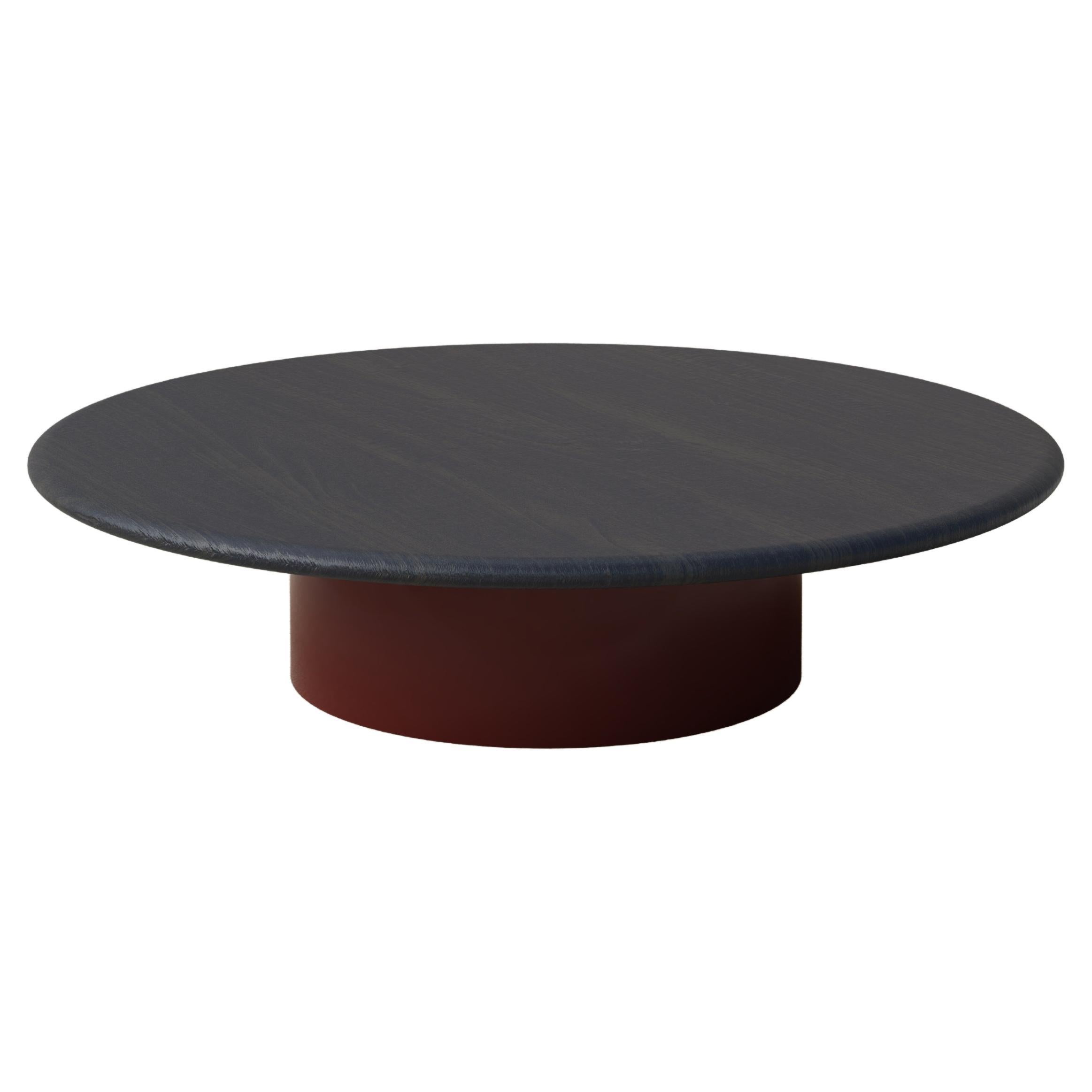 Raindrop Coffee Table, 1000, Black Oak / Terracotta For Sale