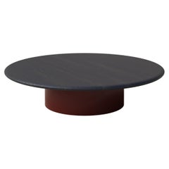Raindrop Coffee Table, 1000, Black Oak / Terracotta