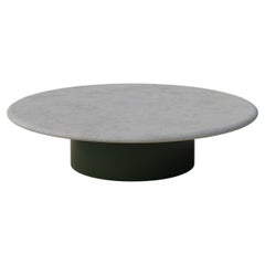 Raindrop Coffee Table, 1000, Microcrete / Moss Green