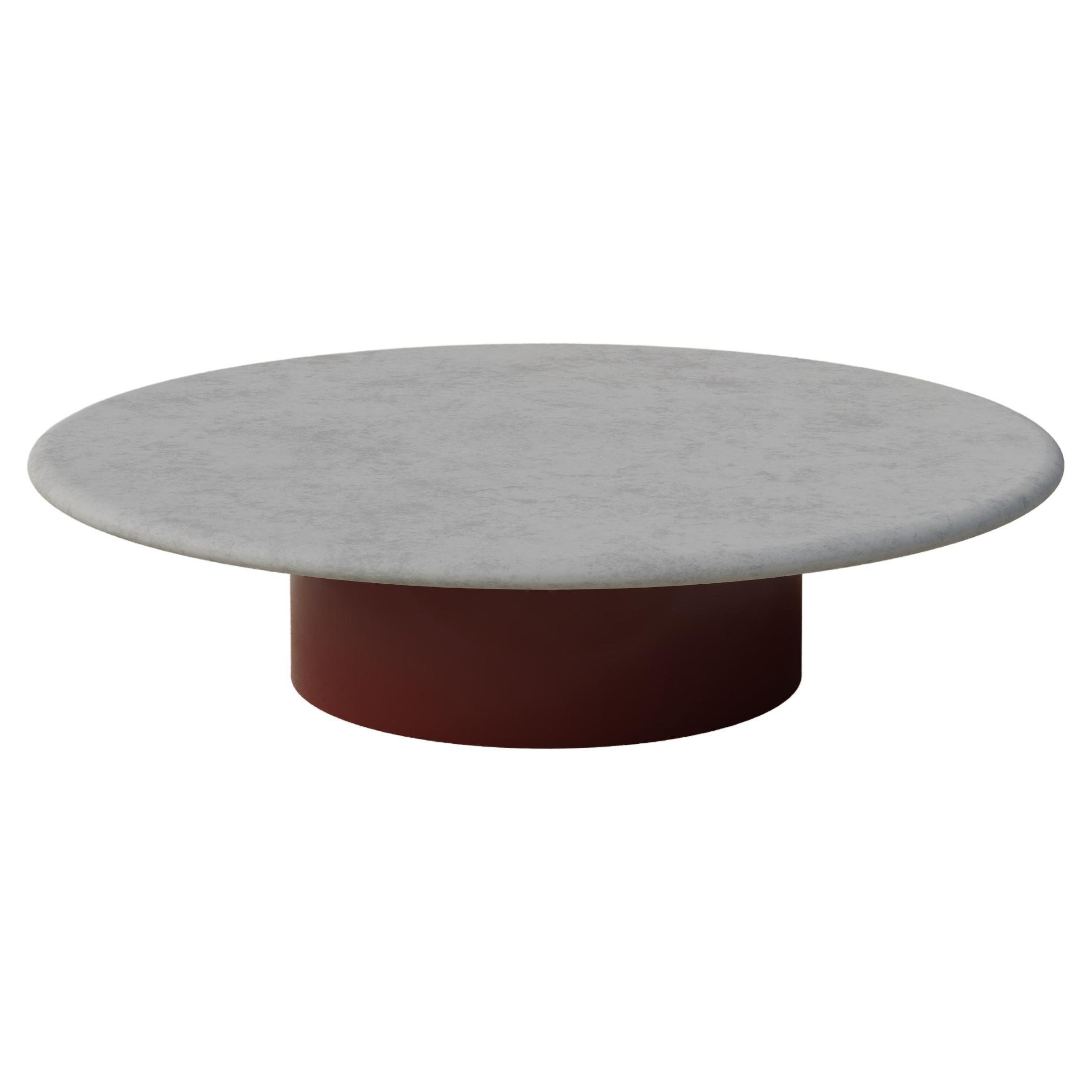 Raindrop Coffee Table, 1000, Microcrete / Terracotta For Sale