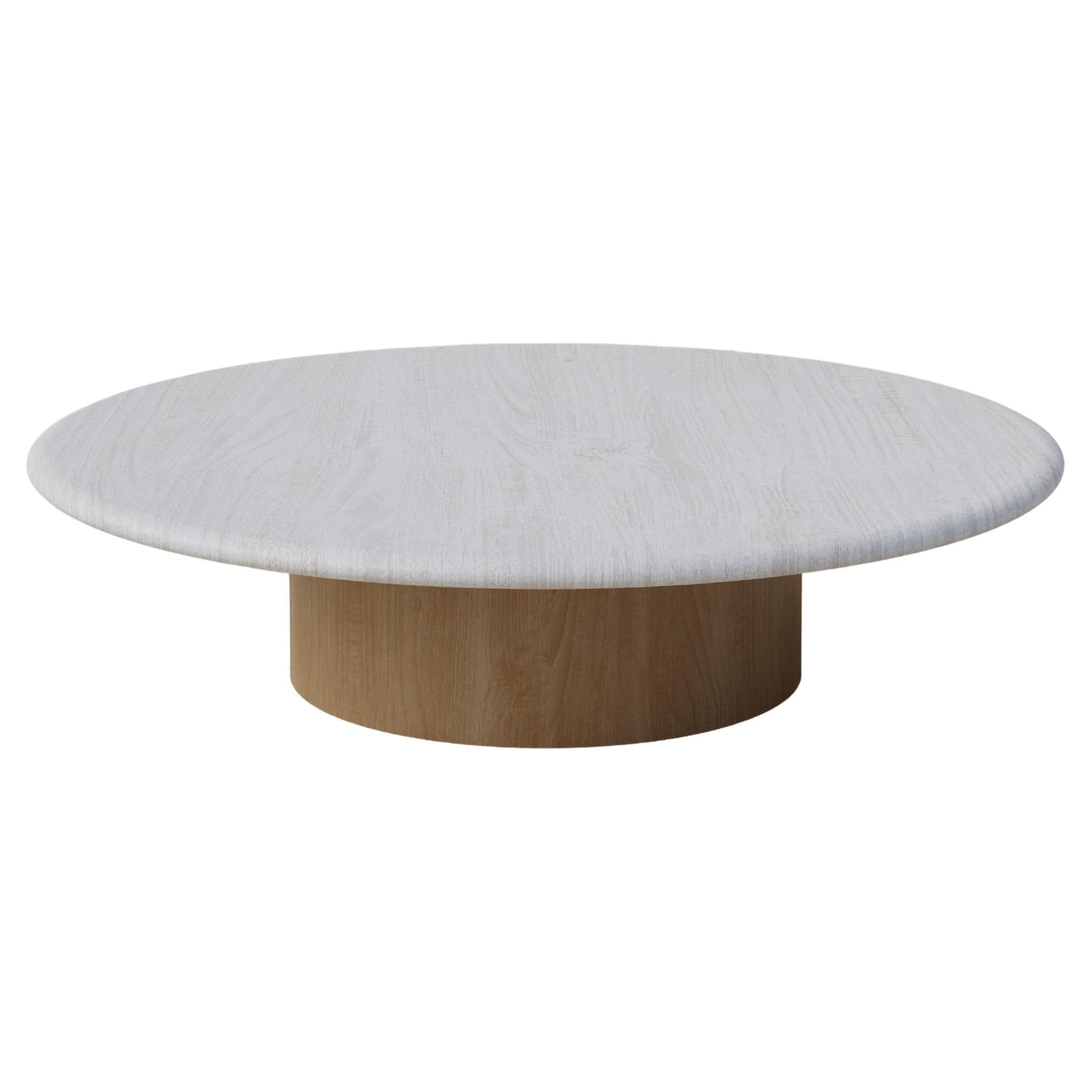 Raindrop Coffee Table, 1000, White Oak / Oak For Sale