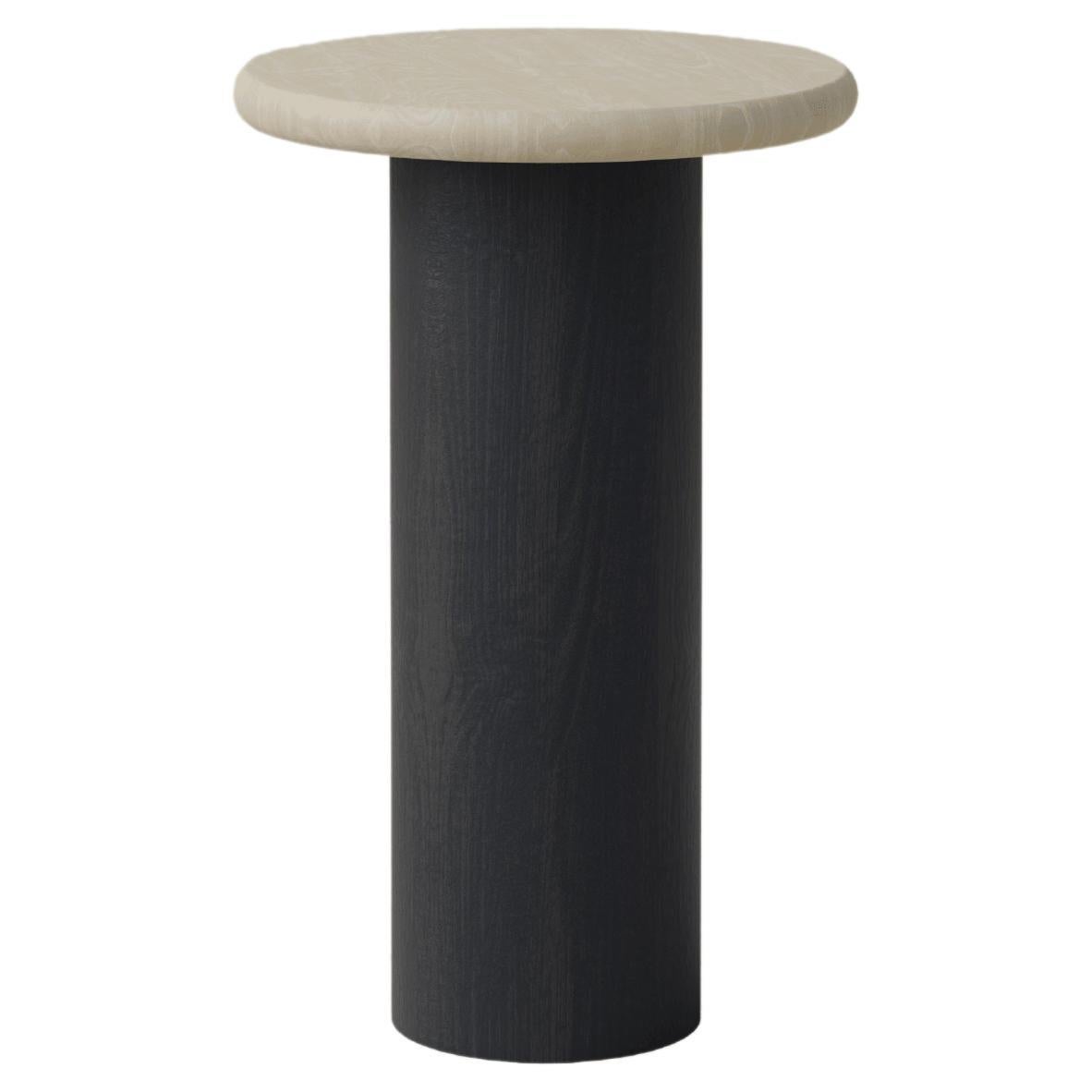 Table basse en forme de goutte d'eau, 300, frêne / chêne noir