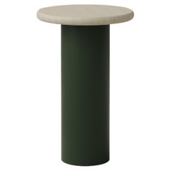 Table basse en forme de goutte d'eau, 300, frêne/vert mousse