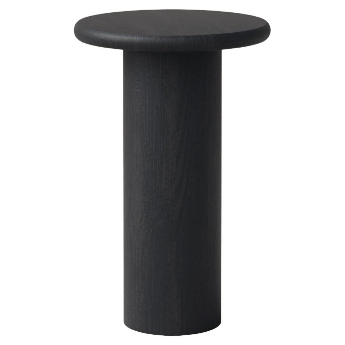Table basse en forme de goutte d'eau, 300, chêne noir / chêne noir