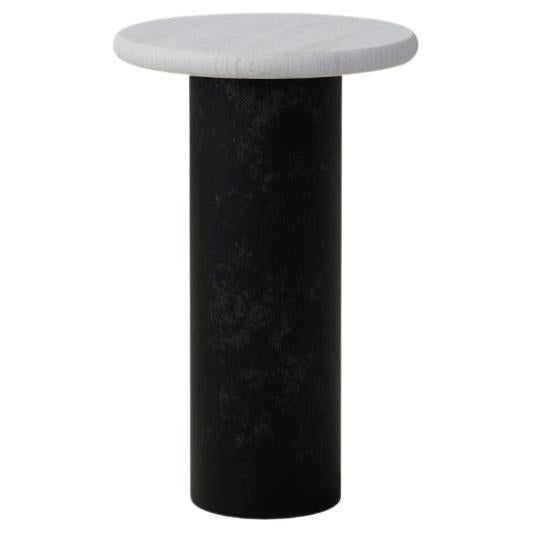 Table basse en forme de goutte d'eau, 300 cm, chêne blanc / patiné en vente