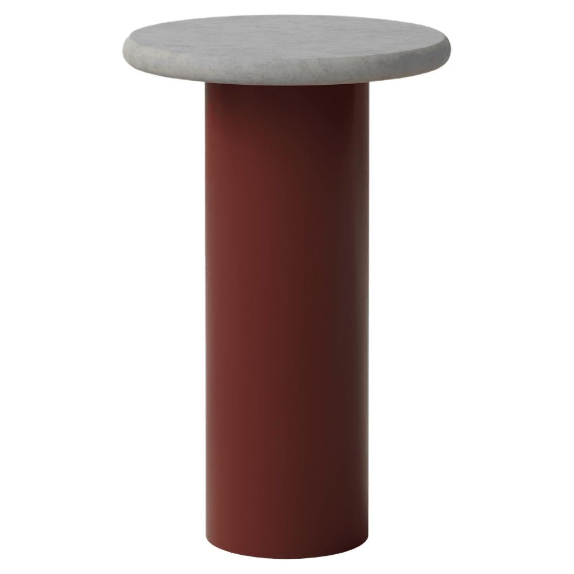 Raindrop Coffee Table, 300, Microcrete / Terracotta For Sale
