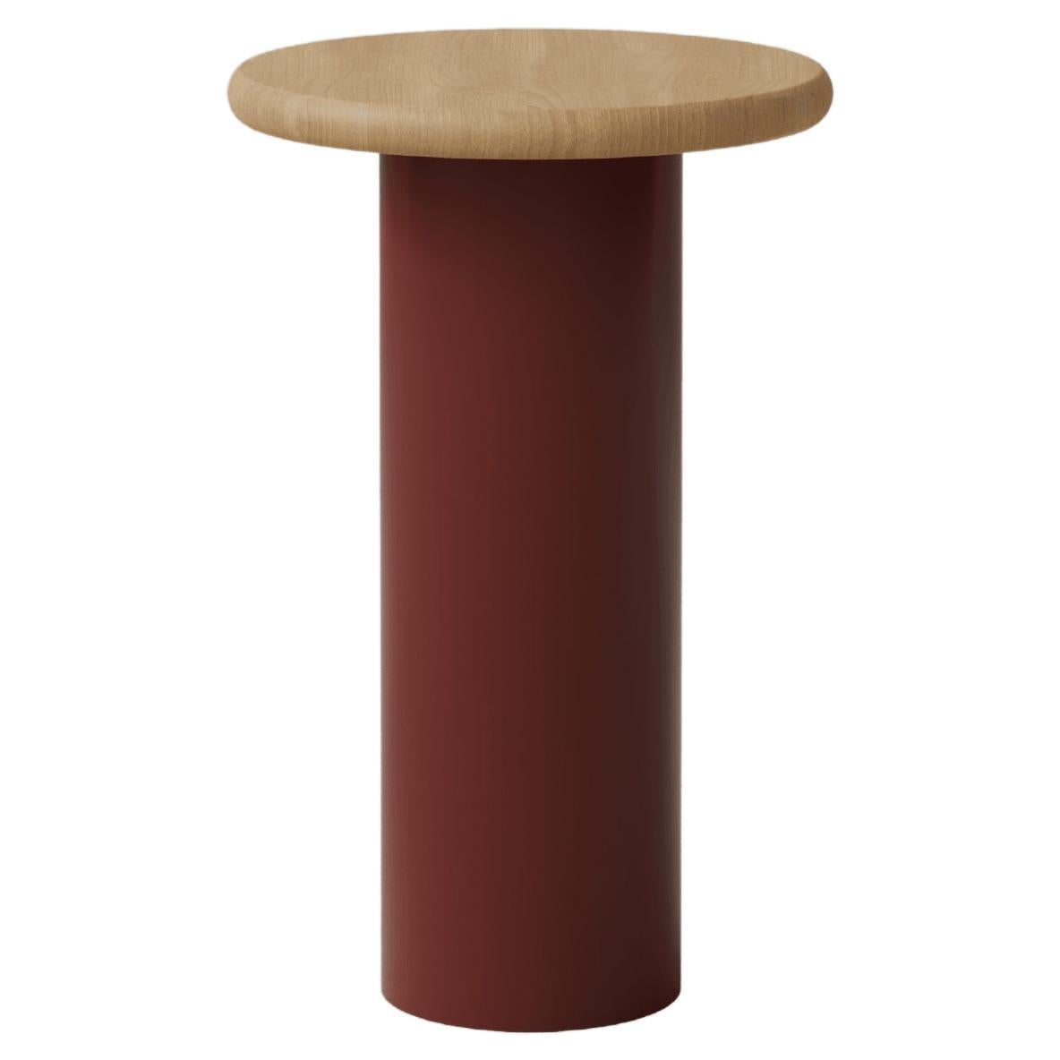 Raindrop Coffee Table, 300, Oak / Terracotta For Sale