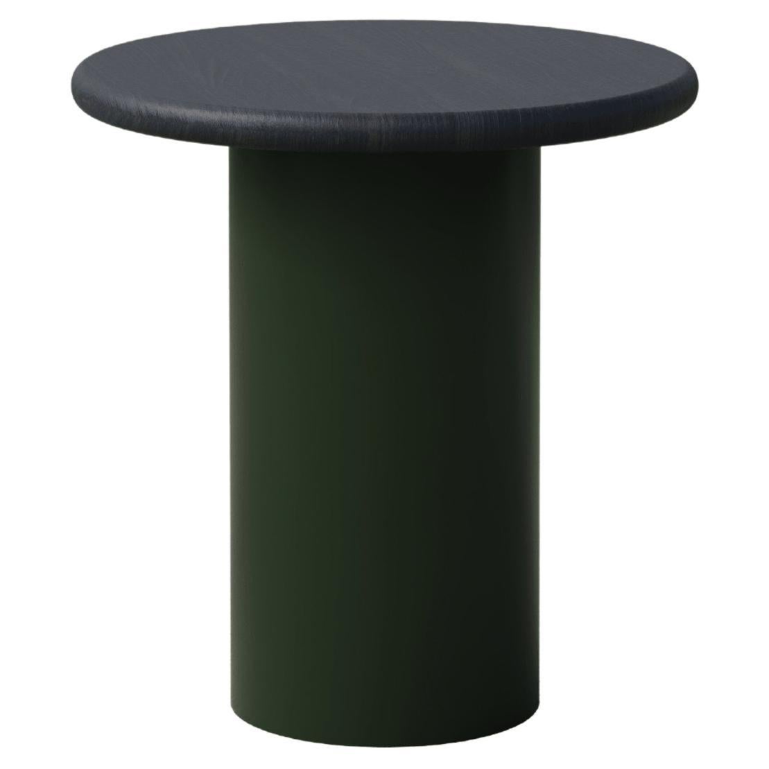 Raindrop Coffee Table, 400, Black Oak / Moss Green