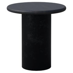 Table basse en forme de goutte d'eau, 400, chêne noir / patiné