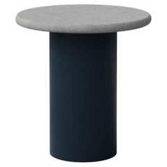 Raindrop Coffee Table, 400, Microcrete / Midnight Blue