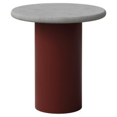 Raindrop Coffee Table, 400, Microcrete / Terracotta