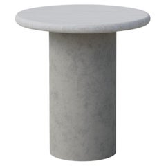 Raindrop Coffee Table, 400, White Oak / Microcrete