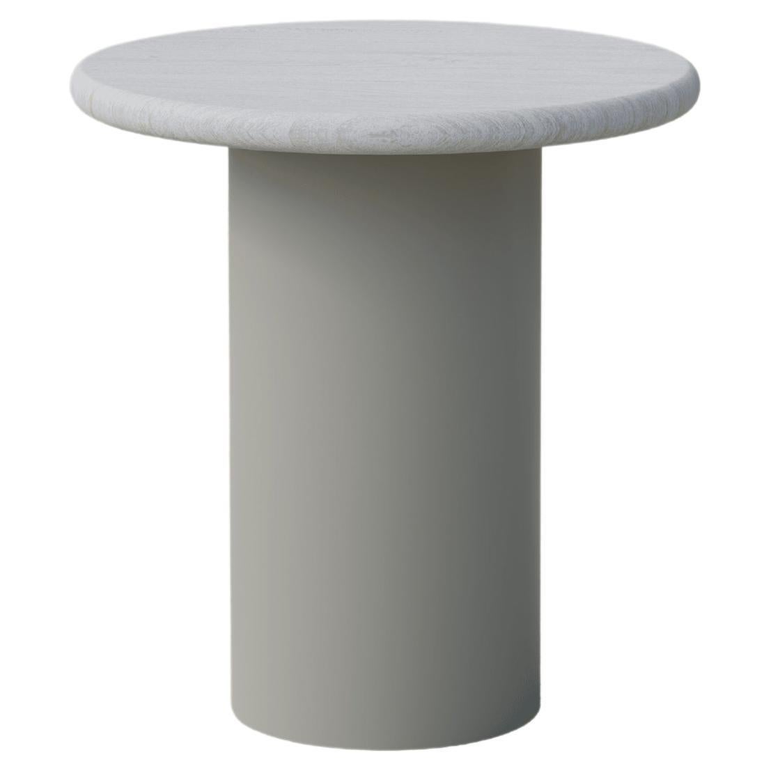 Raindrop Coffee Table, 400, White Oak / Pebble Grey