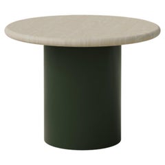 Table basse en forme de goutte d'eau, 500, frêne/vert mousse