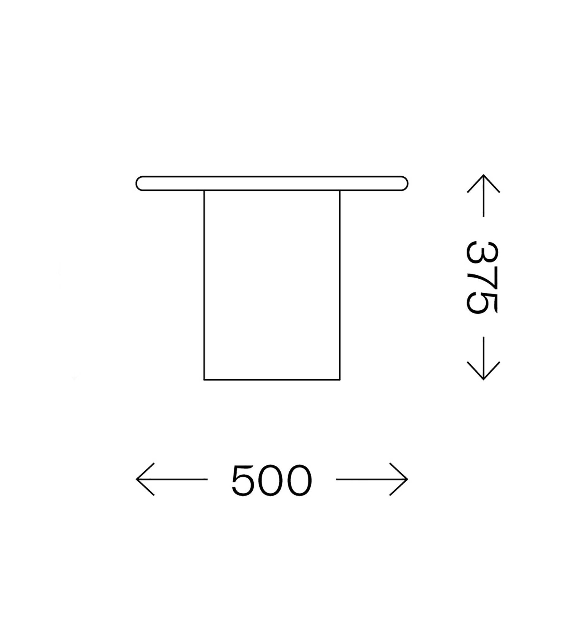 Moderne Table basse en forme de goutte d'eau, 500, chêne noir / microcrete en vente