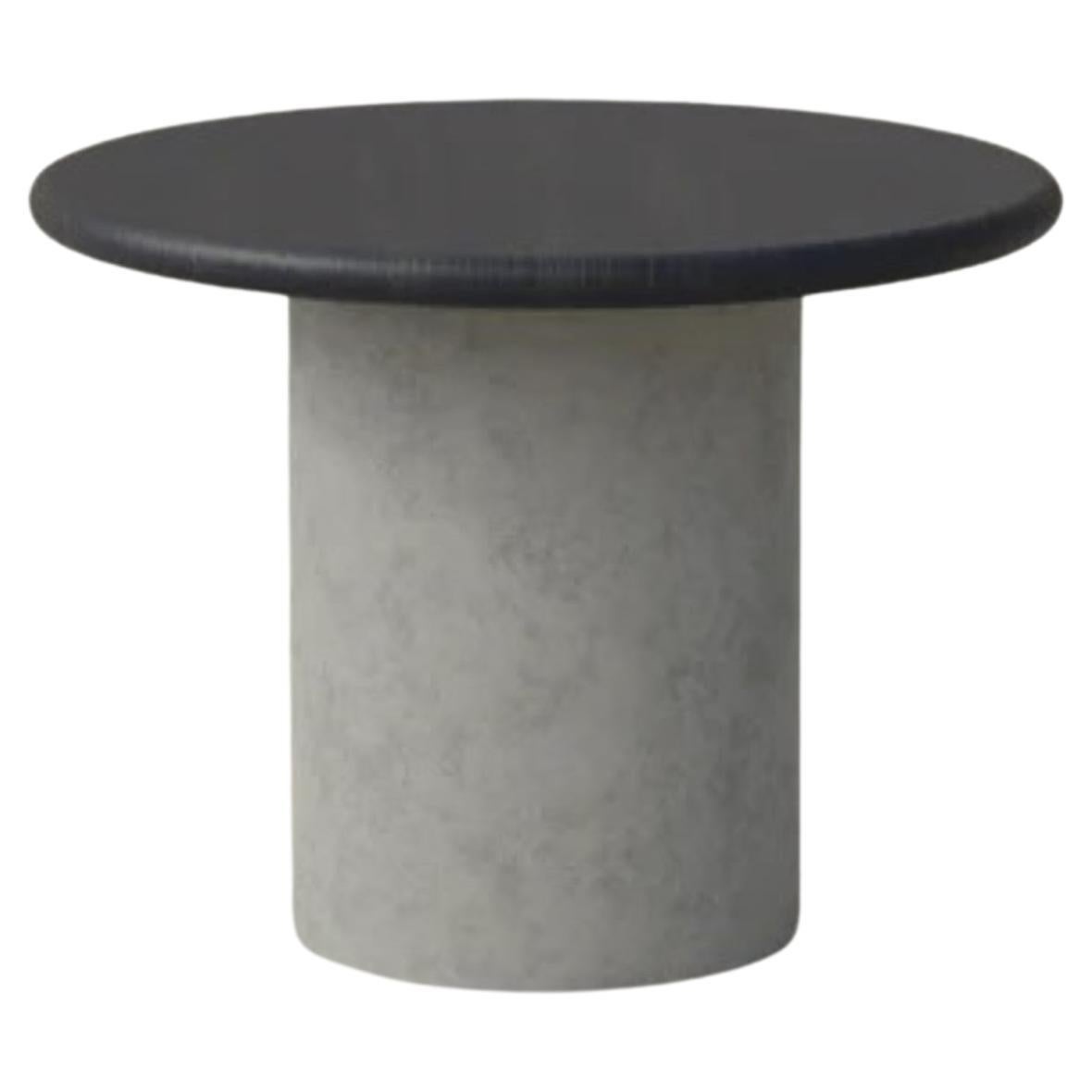 Table basse en forme de goutte d'eau, 500, chêne noir / microcrete en vente