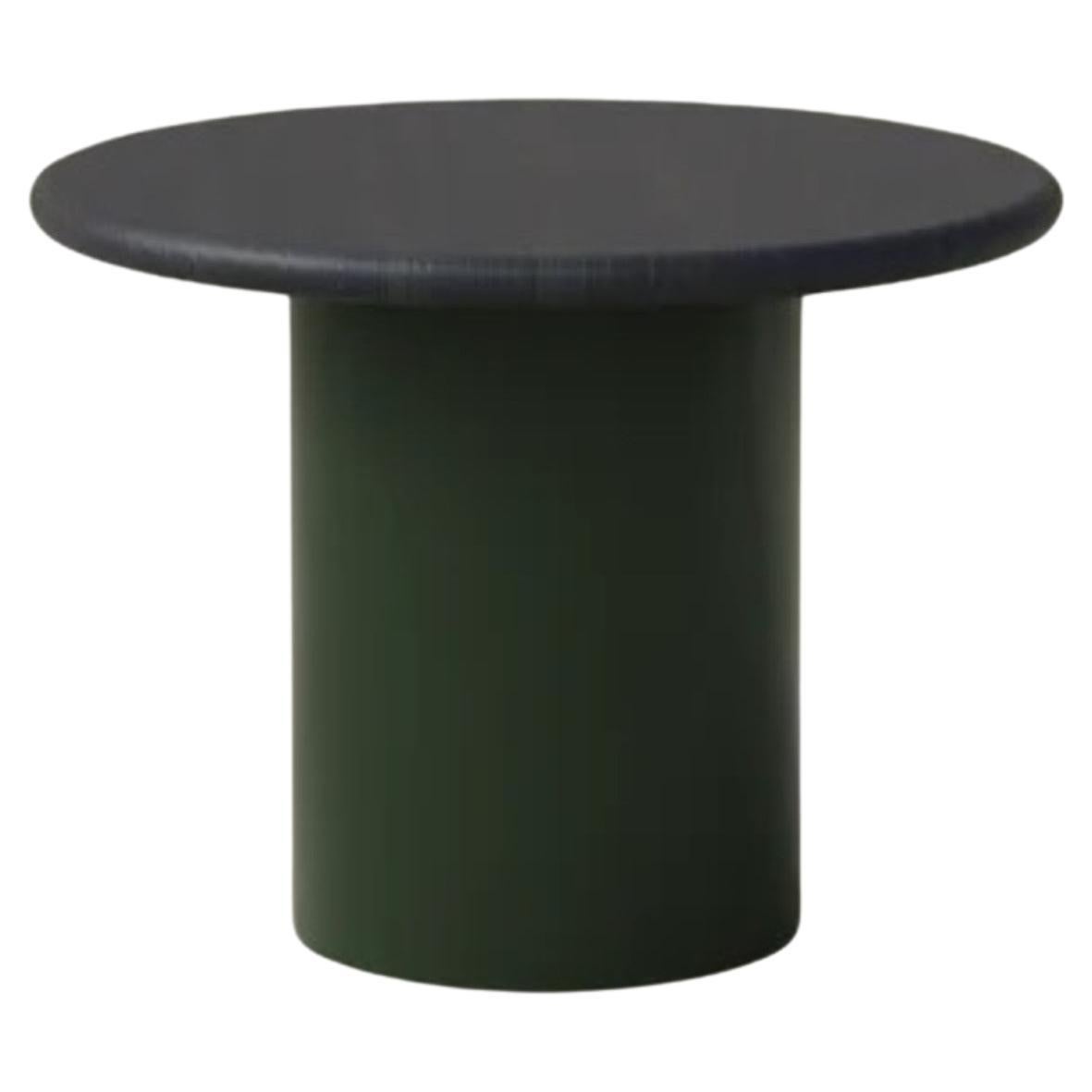 Raindrop Coffee Table, 500, Black Oak / Moss Green For Sale