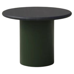 Table basse Raindrop 500, chêne noir/vert mousse