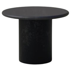 Table basse en forme de goutte d'eau, 500, chêne noir / patiné