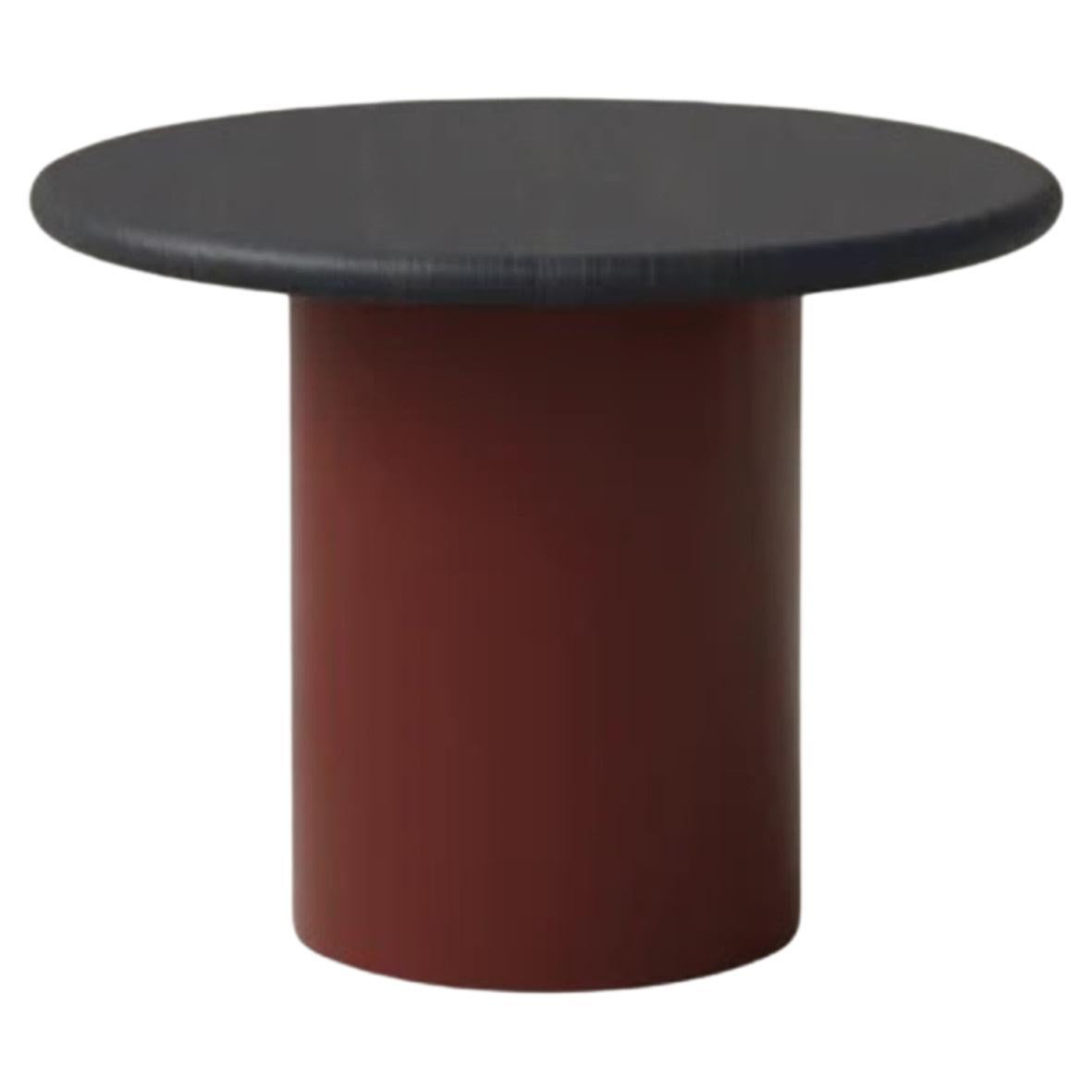 Raindrop Coffee Table, 500, Black Oak / Terracotta For Sale