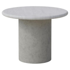 Raindrop Coffee Table, 500, White Oak / Microcrete