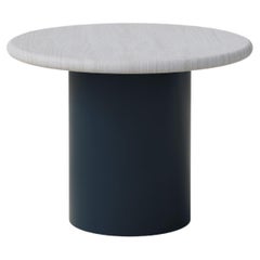 Raindrop Coffee Table, 500, White Oak / Midnight Blue