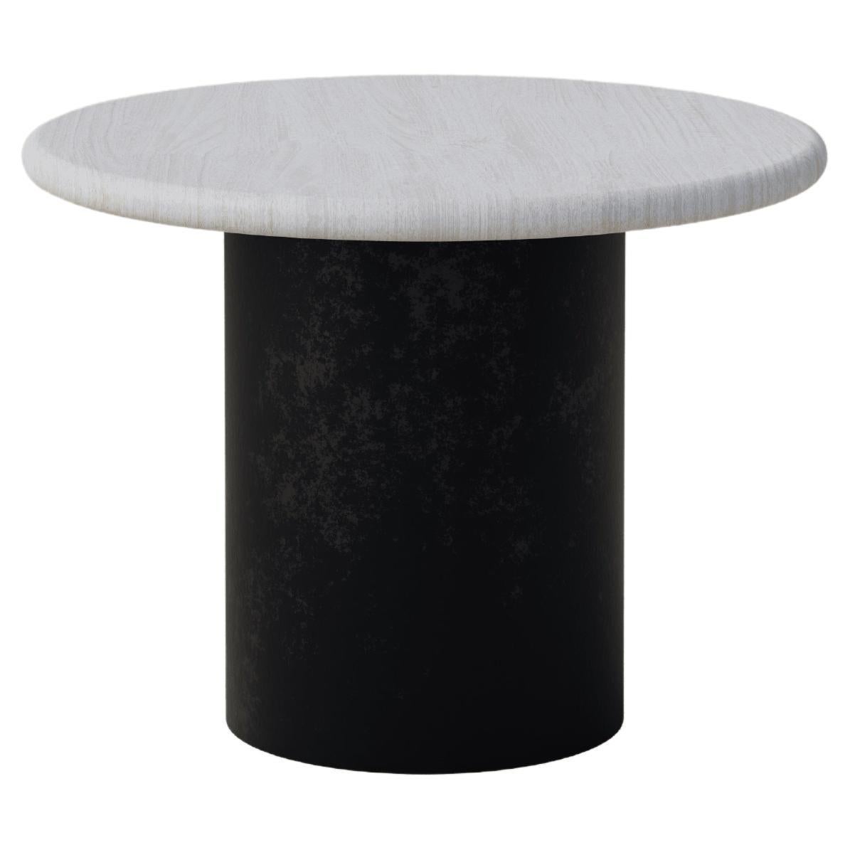 Table basse en forme de goutte d'eau, 500 cm, chêne blanc / patiné en vente
